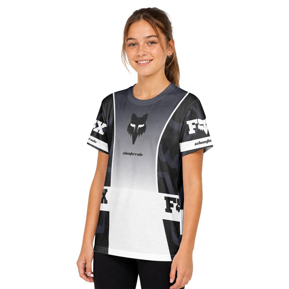 Fox Sidecut Youth Short Sleeve Mountain Bike Jersey