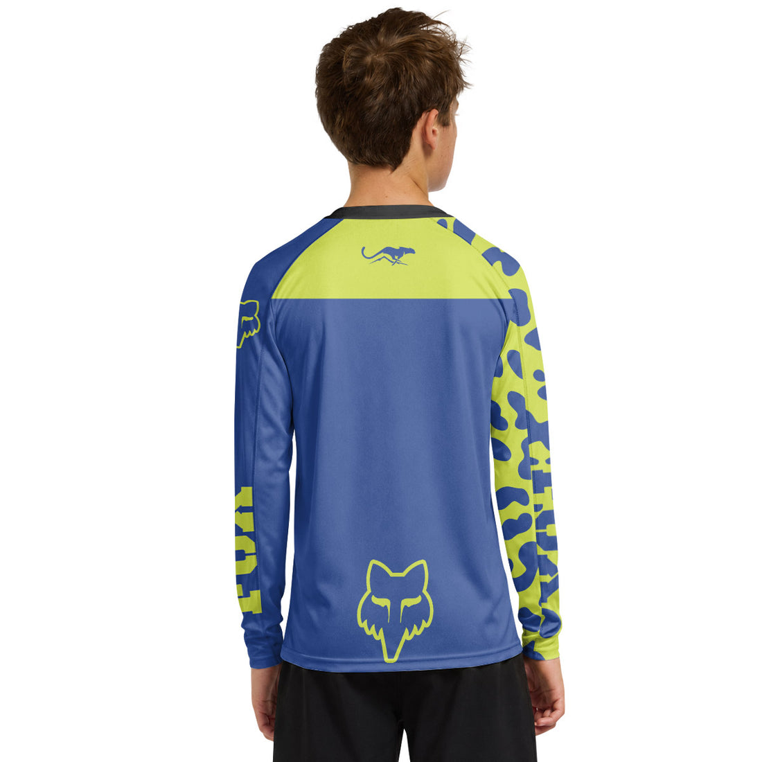 Fox Vibrant Beast Youth Long Sleeve Mountain Bike Jersey