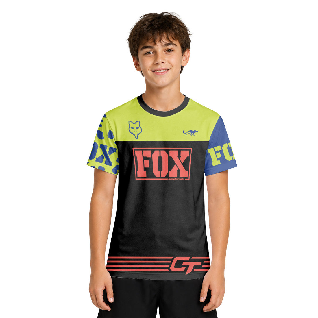 Fox Vibrant Beast Youth Short Sleeve Mountain Bike Jersey