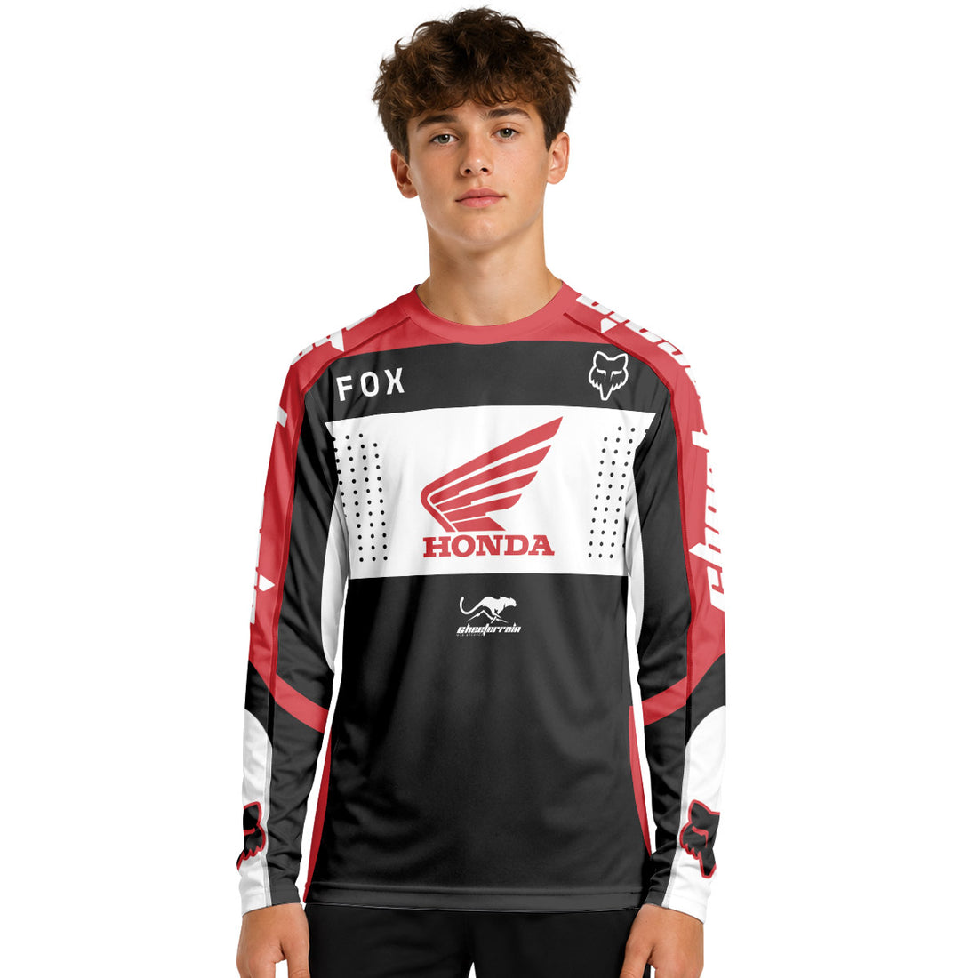 Honda FOX Off-Road Youth Long Sleeve Motocross Jersey