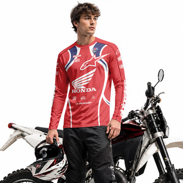 Honda Jett Lawrence 18 Long Sleeve Motocross Jersey