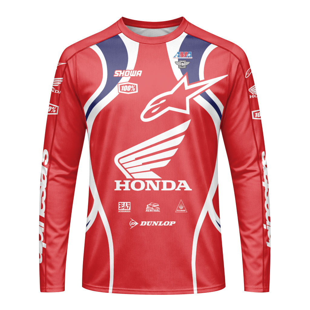 Honda Jett Lawrence 18 Long Sleeve Motocross Jersey