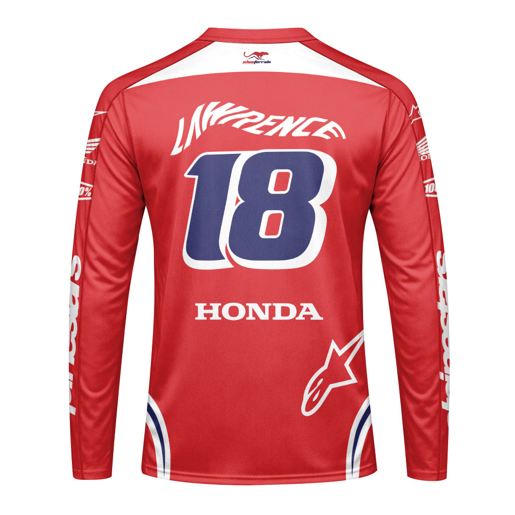 Honda Jett Lawrence 18 Long Sleeve Motocross Jersey
