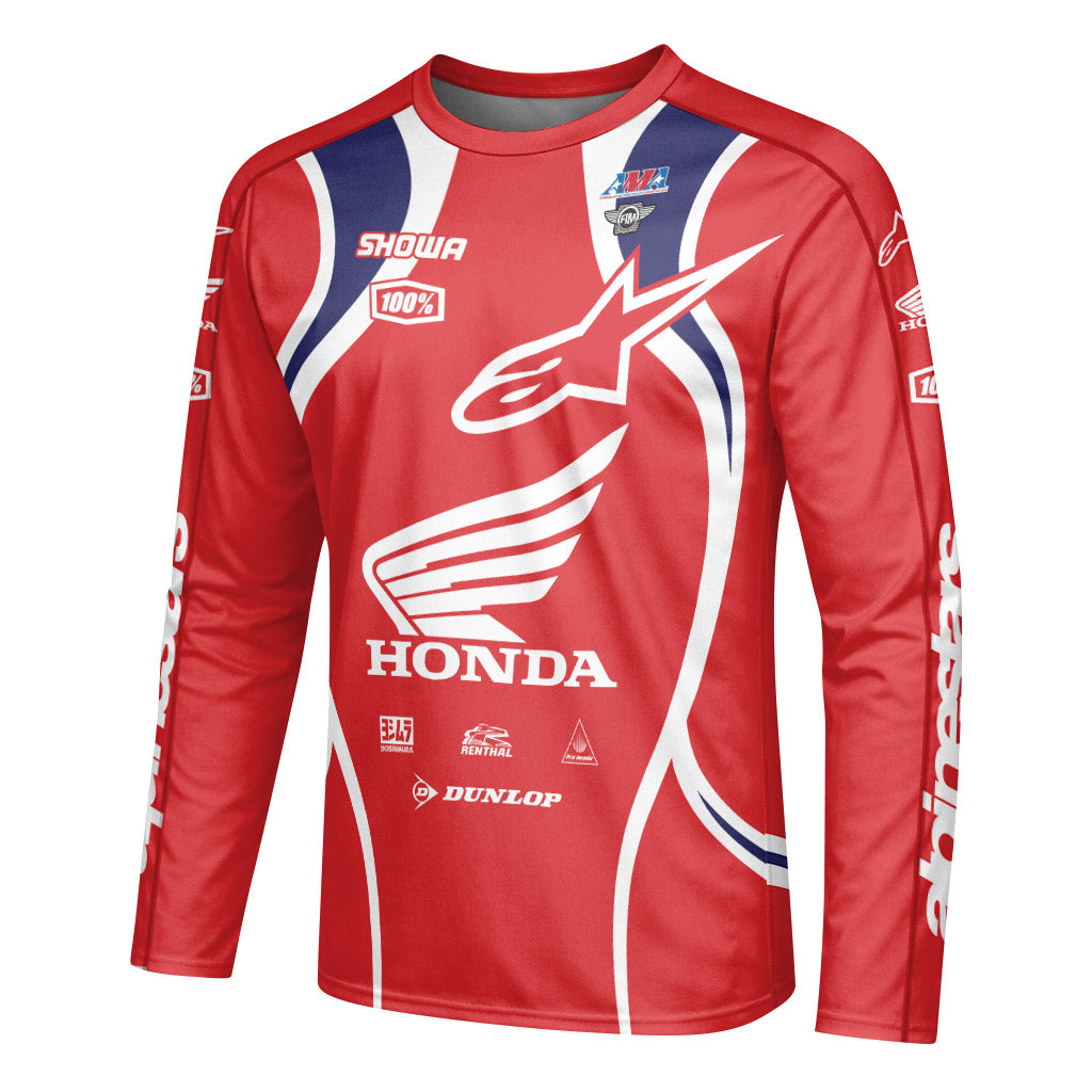 Honda Jett Lawrence 18 Long Sleeve Motocross Jersey