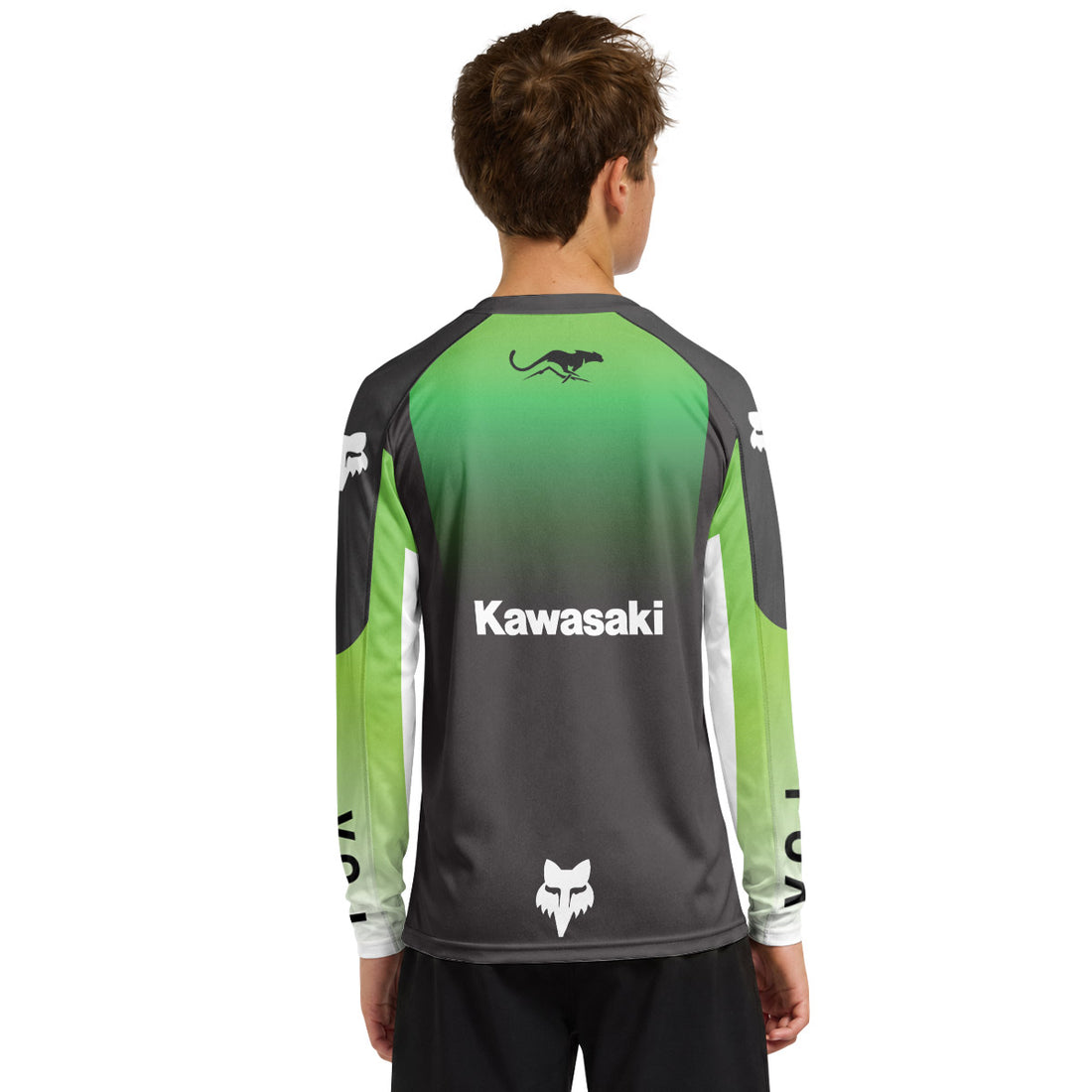 Kawasaki Youth Long Sleeve Motocross Jersey
