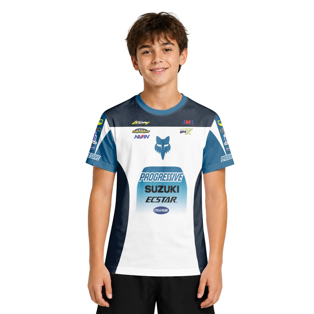 Ken Roczen 94 Suzuki Progressive Youth Short Sleeve Motocross Jersey