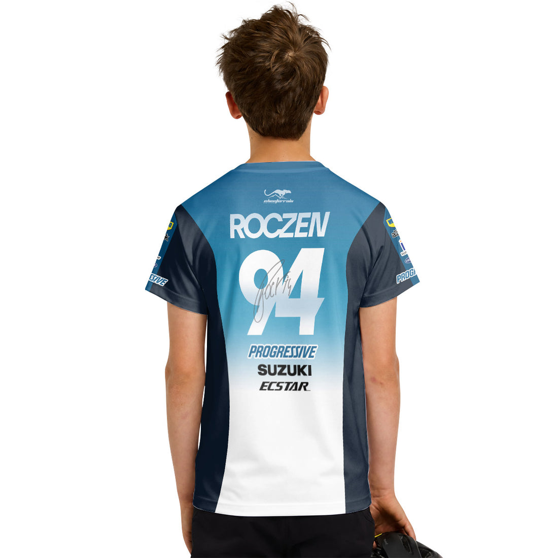 Ken Roczen 94 Suzuki Progressive Youth Short Sleeve Motocross Jersey