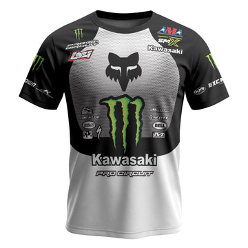 Monster Deegan 38 Black White Short Sleeve Motocross Jersey