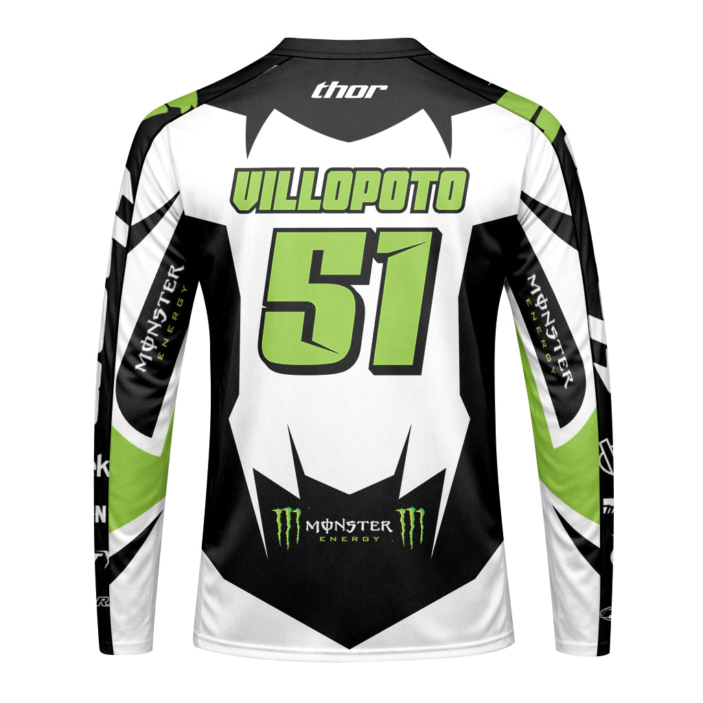 Monster Ryan Villopoto 51 Long Sleeve Motocross Jersey