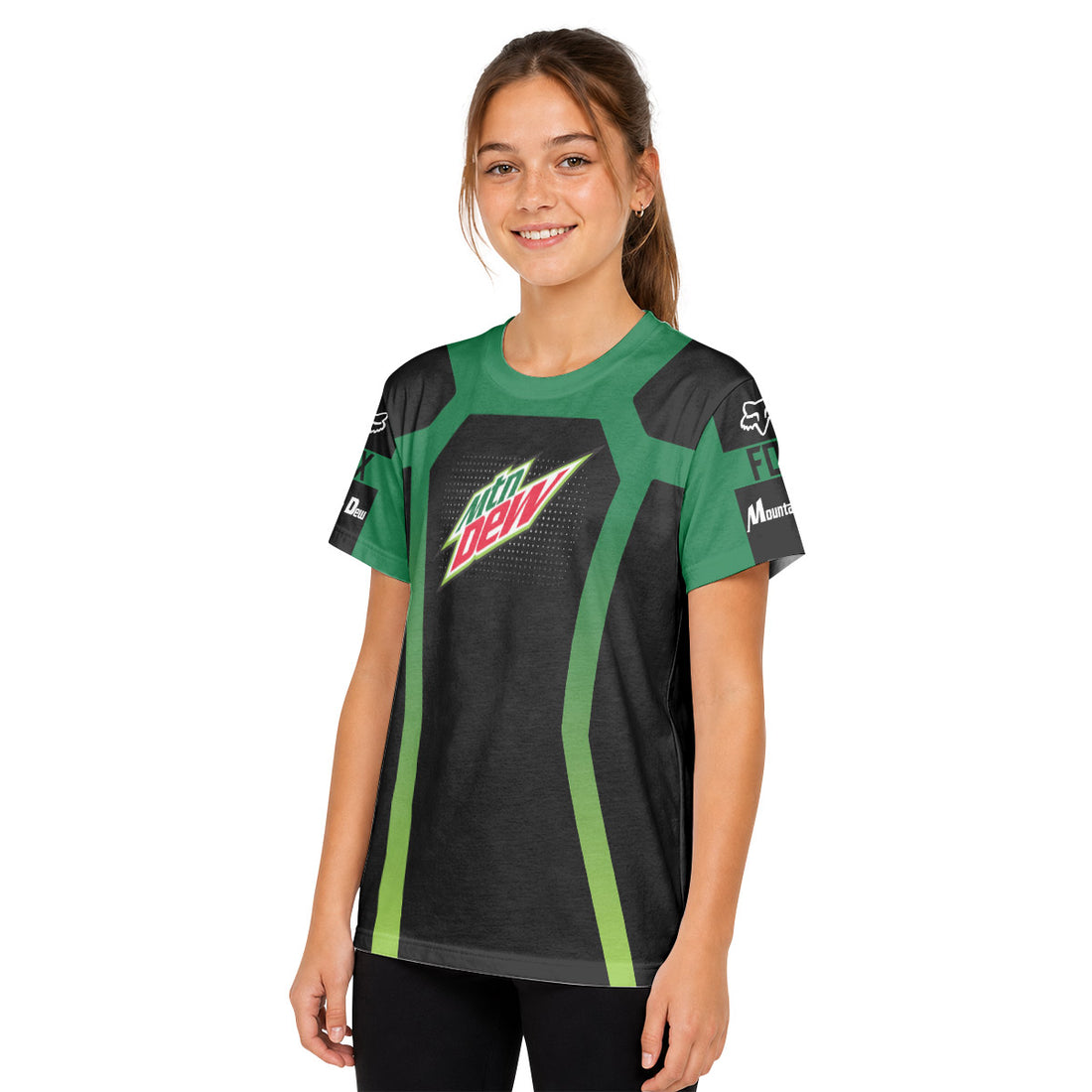 Mountain Dew Downhill Youth Short Sleeve Mountain Bike Jersey