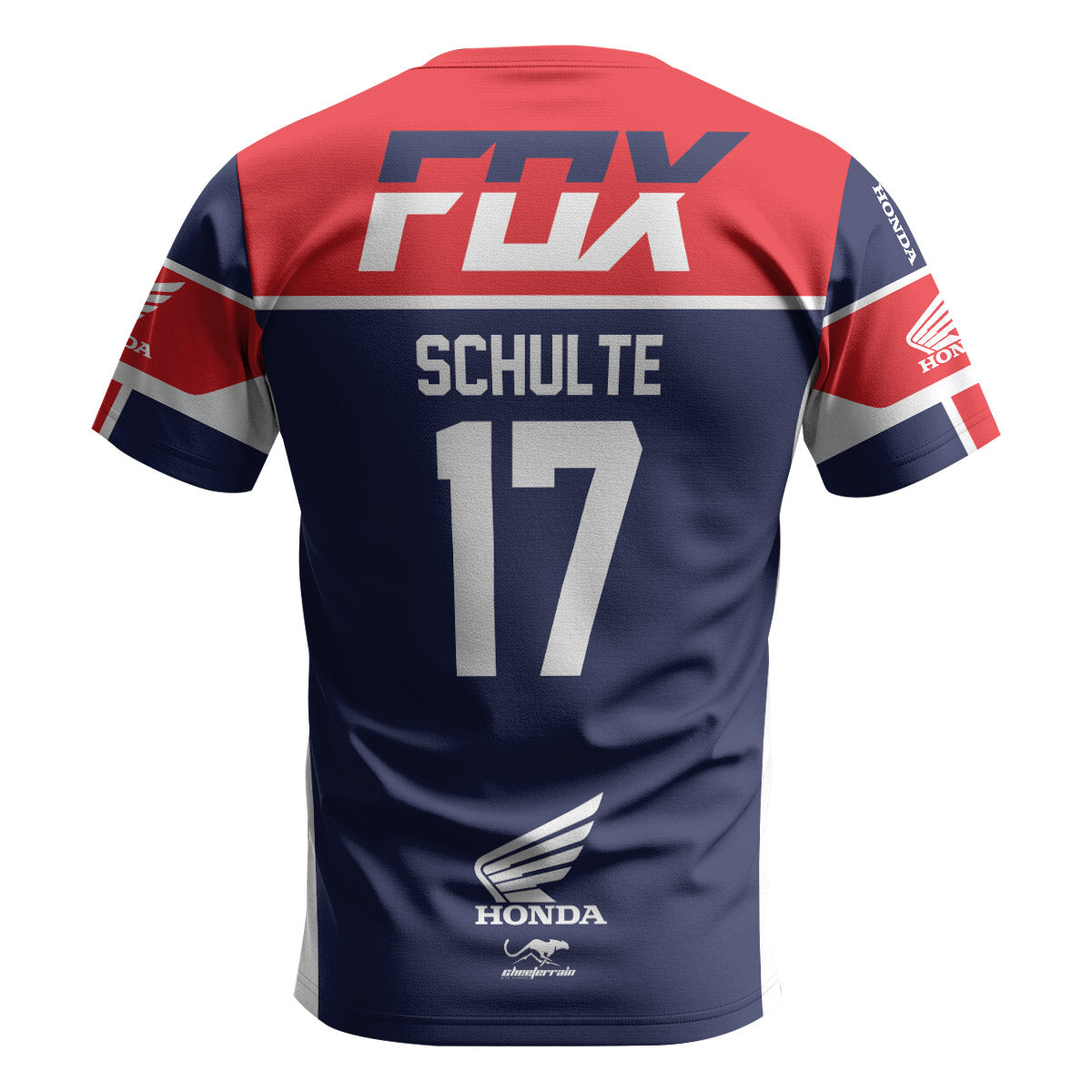 Personalized Fox Honda Dirt Ride Short Sleeve Motocross Jersey