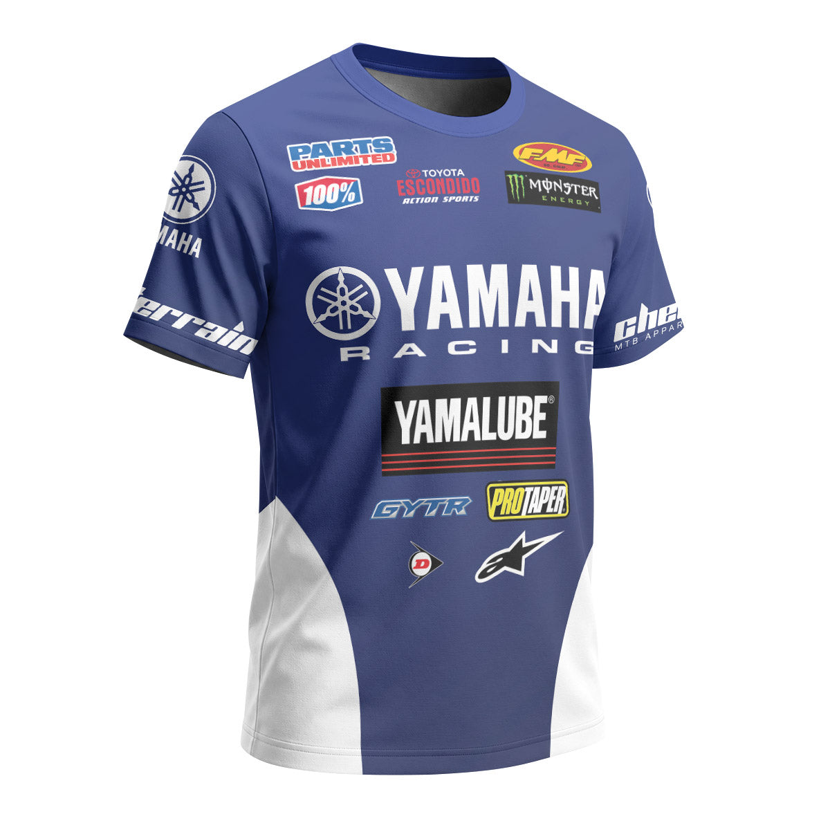 Personalized Yamaha Racing Short Sleeve Motocross Jersey