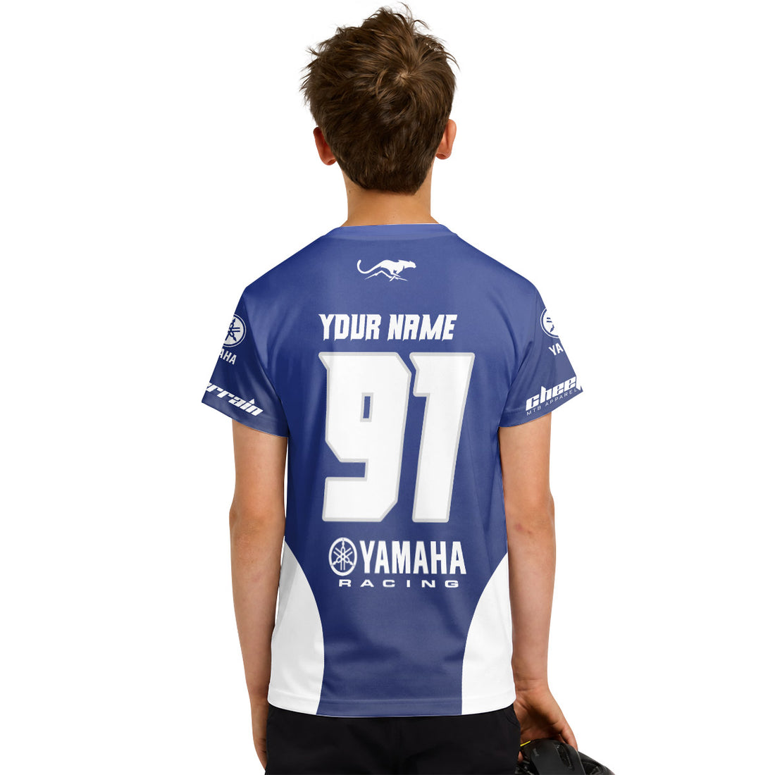 Personalized Yamaha Racing Youth Short Sleeve Motocross Jersey