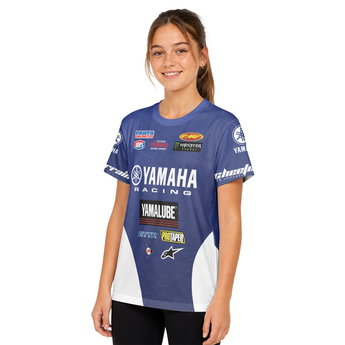 Personalized Yamaha Racing Youth Short Sleeve Motocross Jersey
