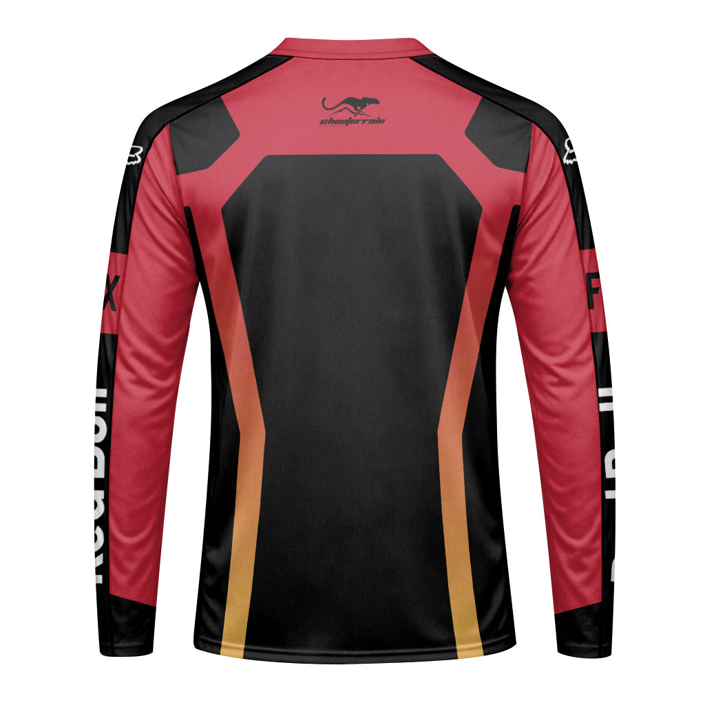 Red Bull Downhill Long Sleeve Mountain Bike Jersey