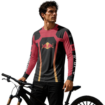 Red Bull Downhill Long Sleeve Mountain Bike Jersey