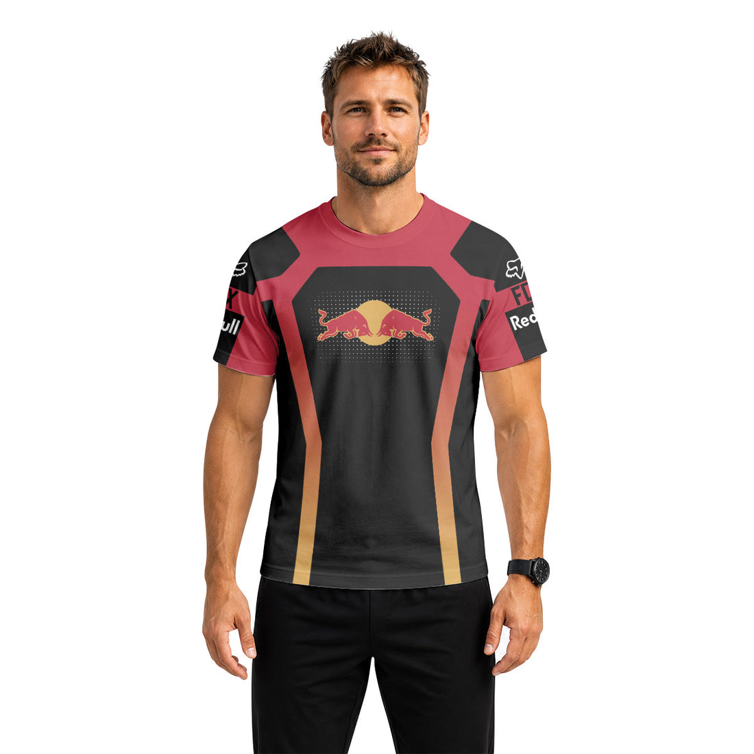 Red Bull Downhill Short Sleeve Mountain Bike Jersey