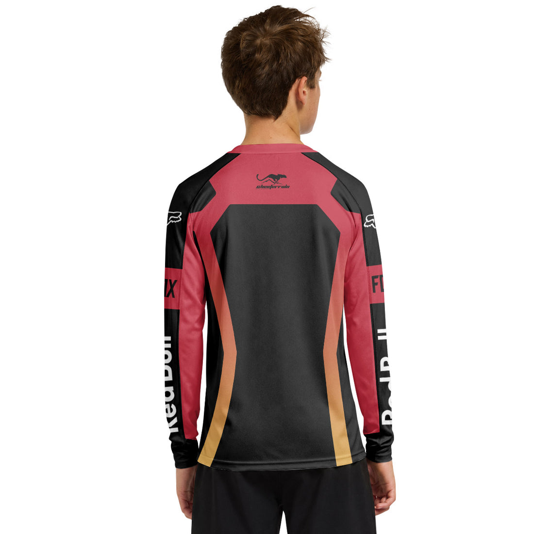Red Bull Downhill Youth Long Sleeve Mountain Bike Jersey