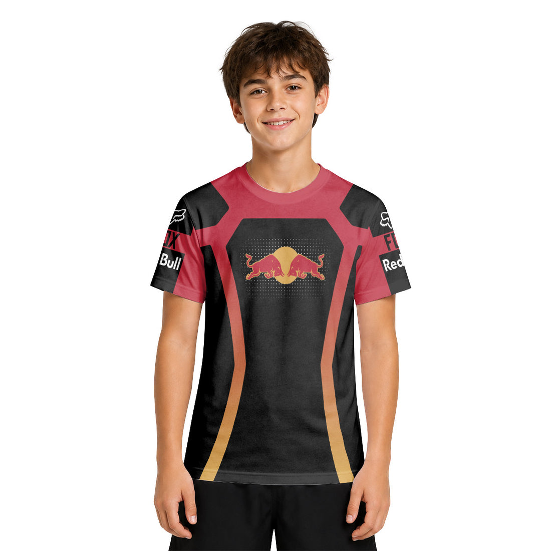Red Bull Downhill Youth Short Sleeve Mountain Bike Jersey