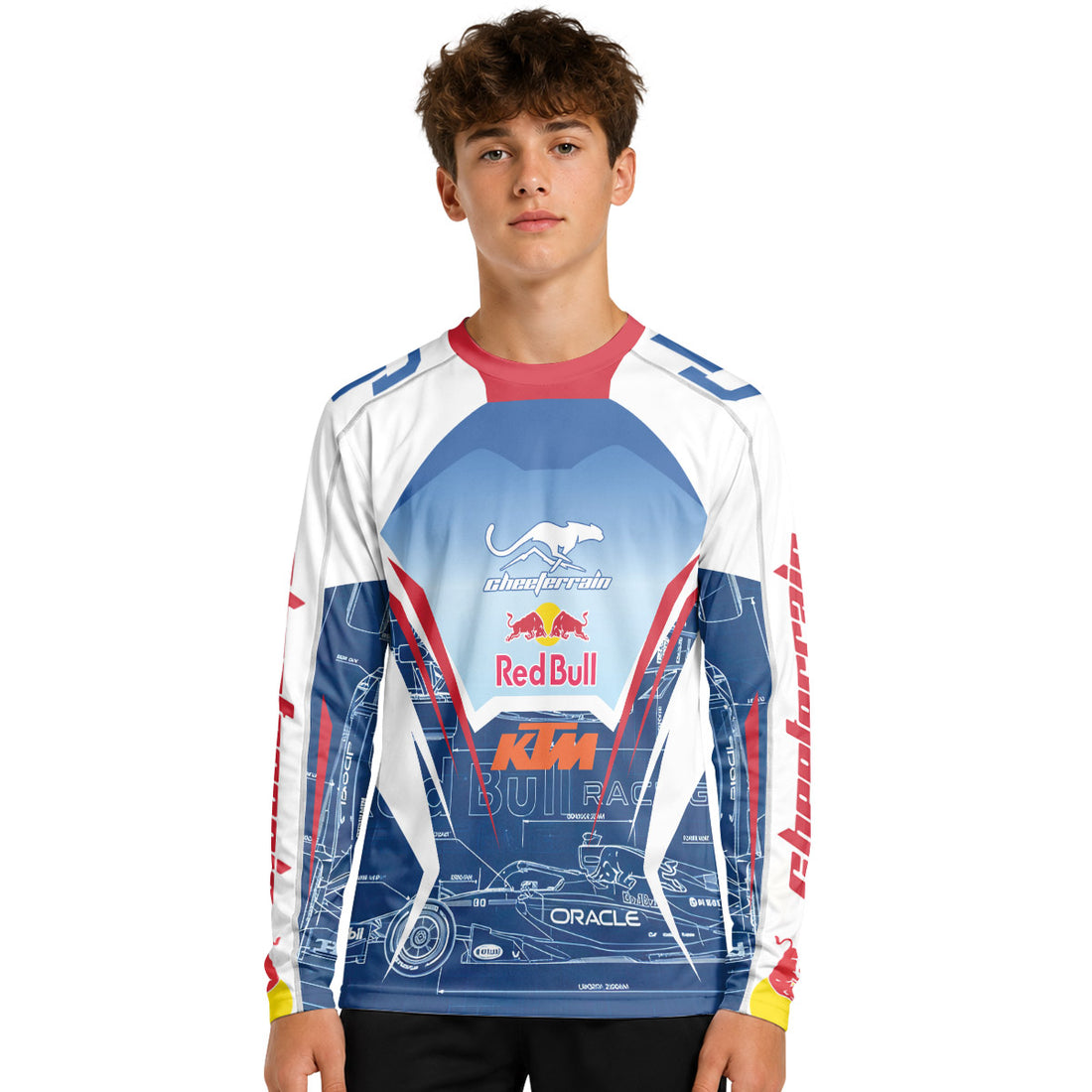 Red Bull Racing Youth Long Sleeve Motocross Jersey