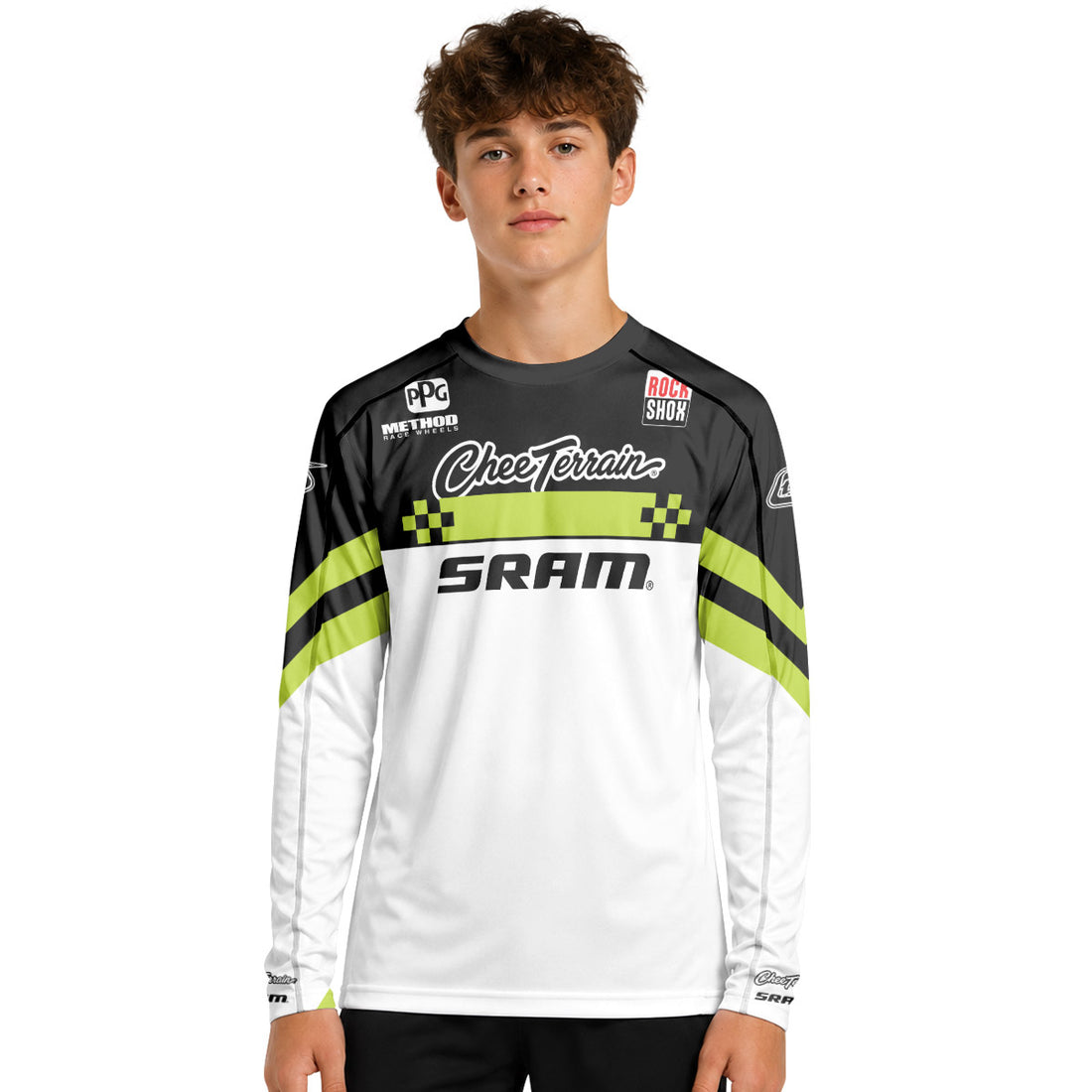 Sram Downhill Youth Long Sleeve Motocross Jersey